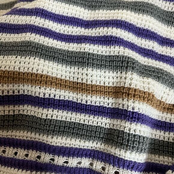 NWT Ten Sixty Sherman Woman’s Stripe Mock Neck Sweater -L - Picture 5 of 6